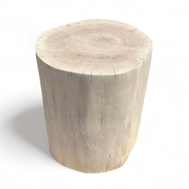 Handmade Oak Tree Stump - Solid Wood
