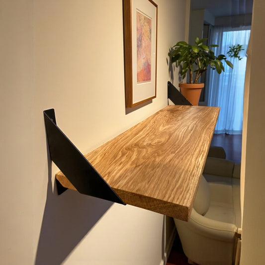 Handmade Shelf Straight Edge Thickness 2.5cm - Oiled
