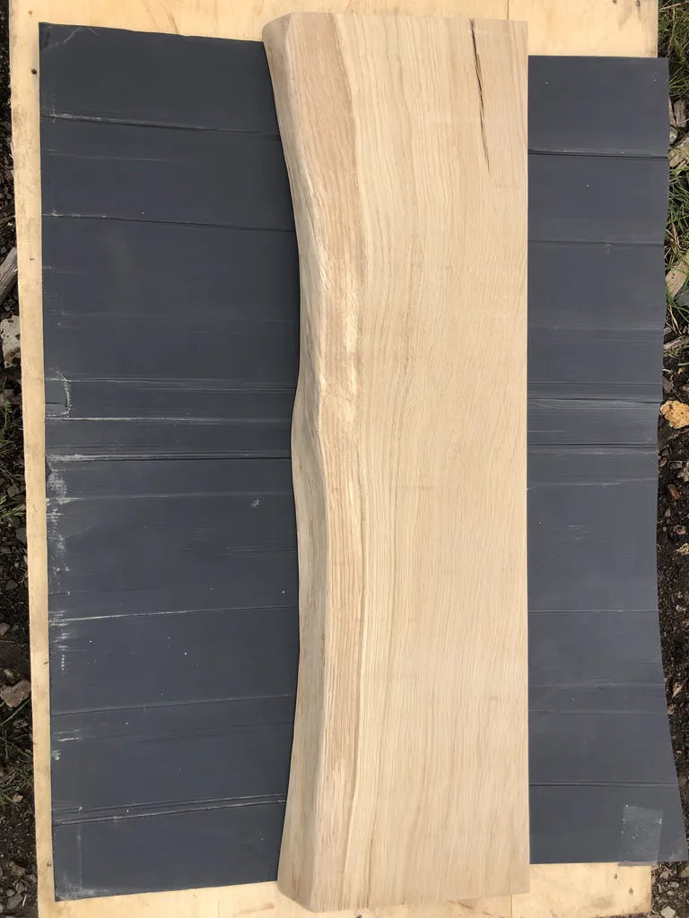 Handmade Soild Oak Shelf Natural Edge Thickness 2.5cm
