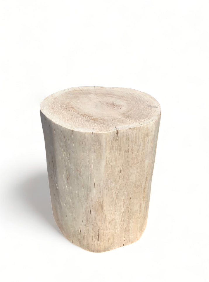 Handmade Oak Tree Stump - Solid Wood