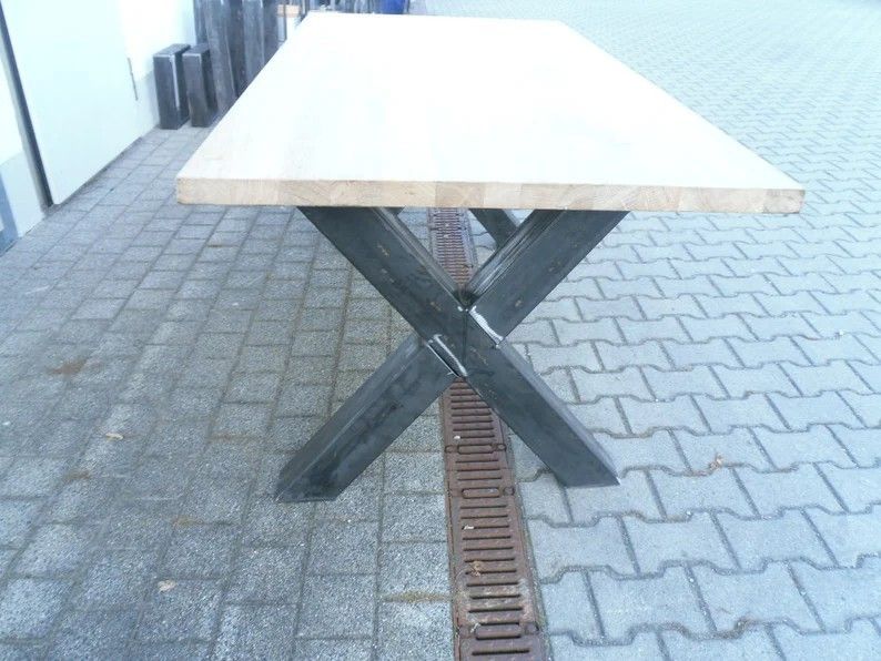 Handmade Table - X Shaped Legs