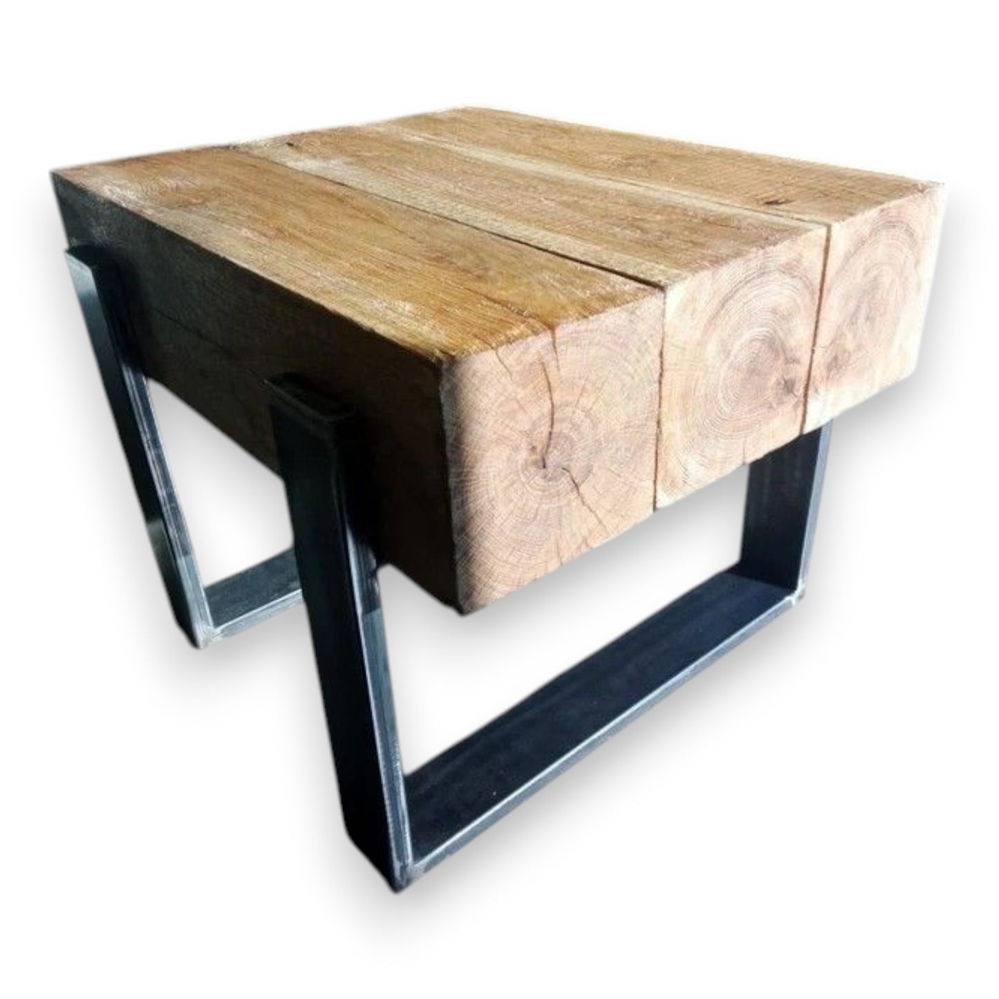 Handmade Oak TV Console - Triple Beam