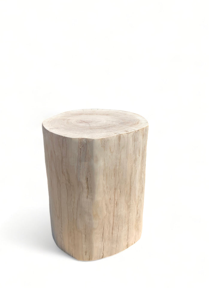Handmade Oak Tree Stump - Solid Wood