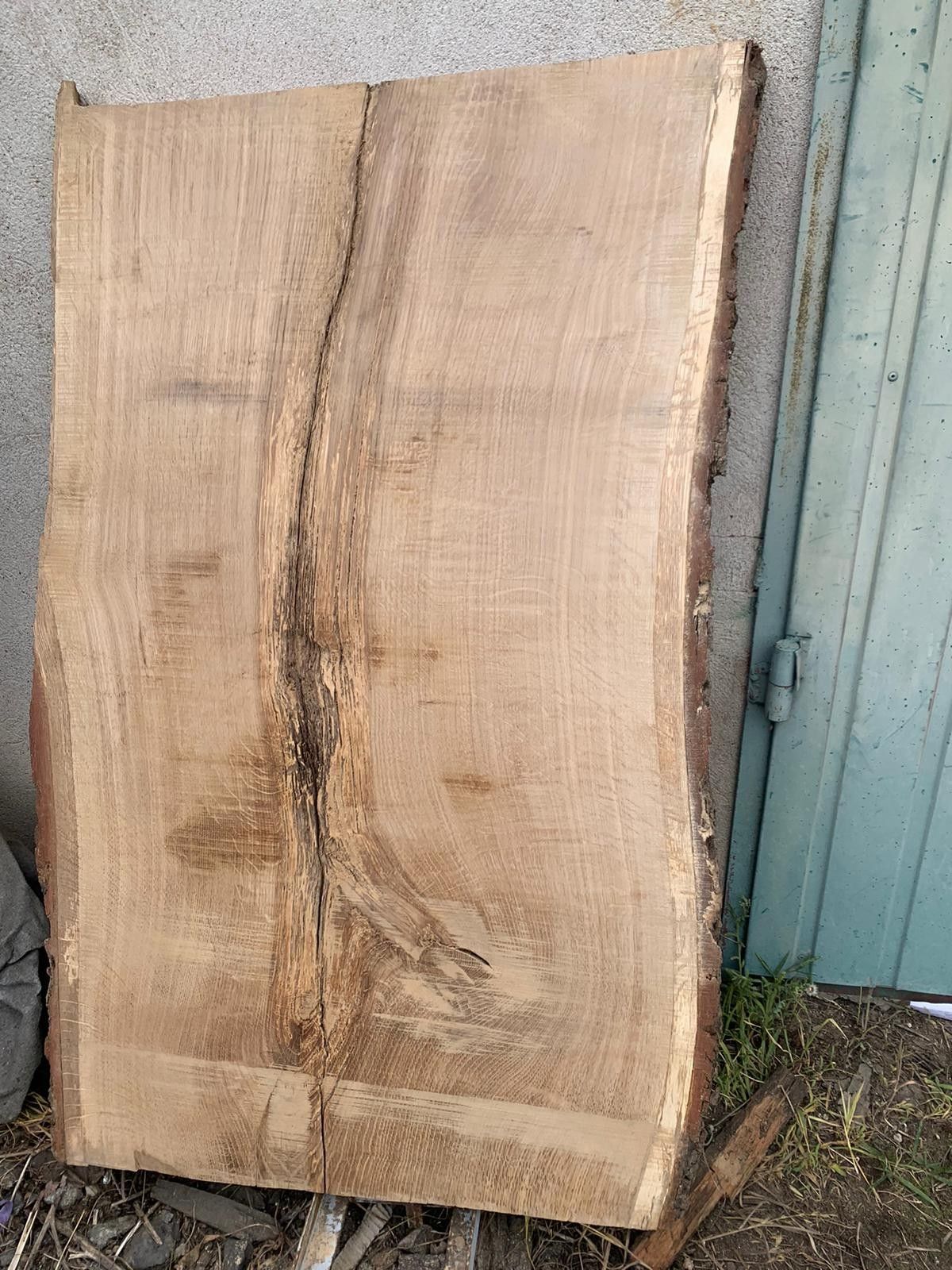 Dřevěný monolit z dubu 120x70x5 cm, ideální pro resinu, uložený za 5 let, domácí výroba