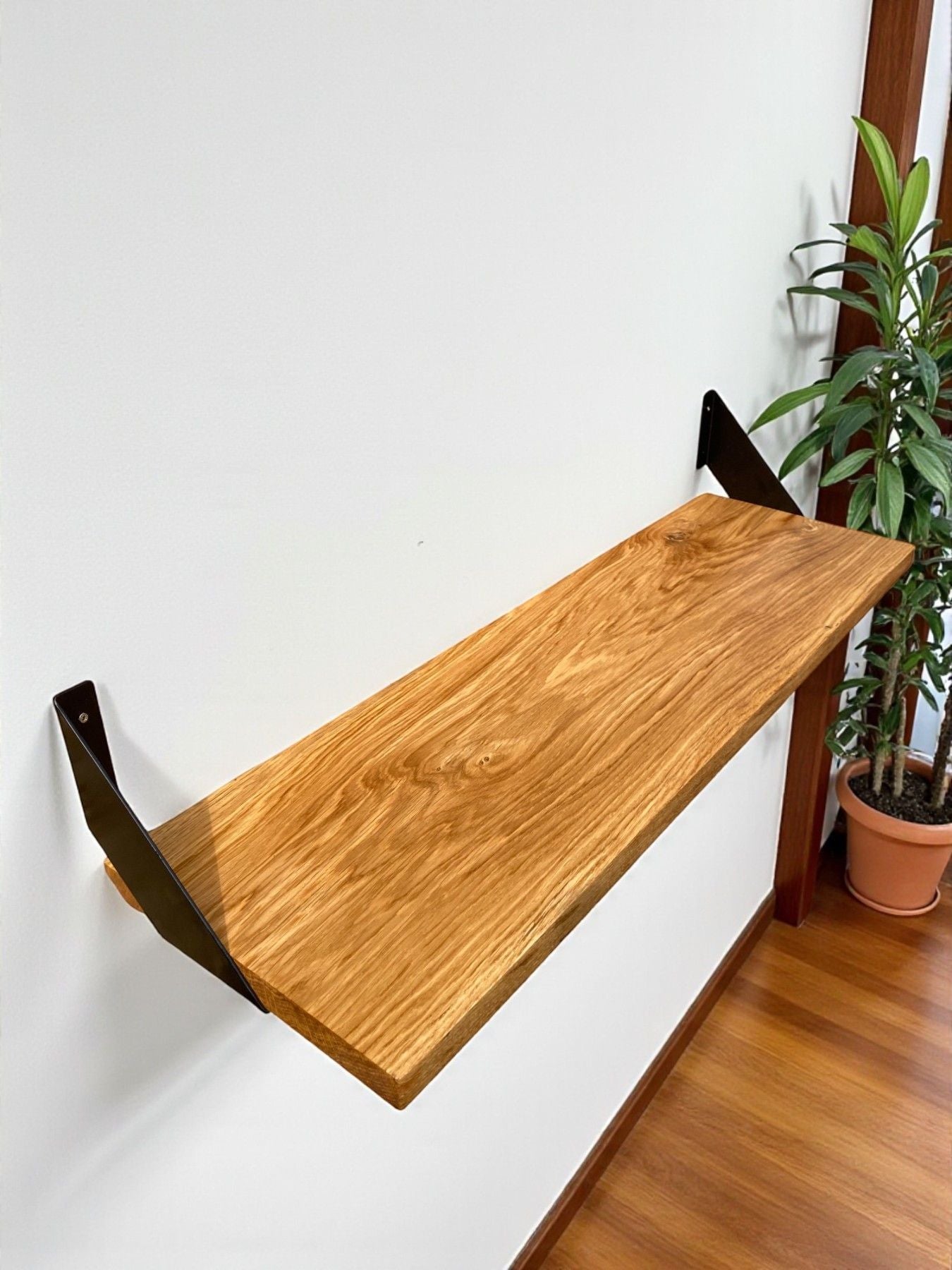 Handmade Shelf Straight Edge Thickness 2.5cm - Oiled