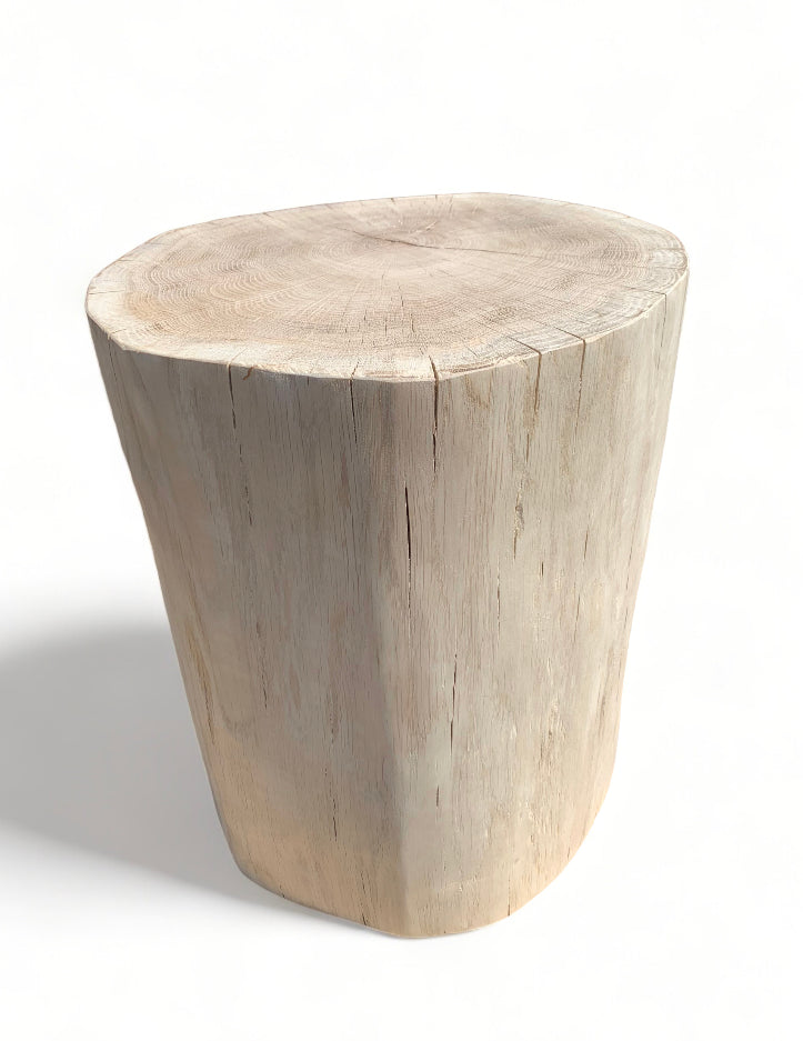 Handmade Oak Tree Stump - Solid Wood