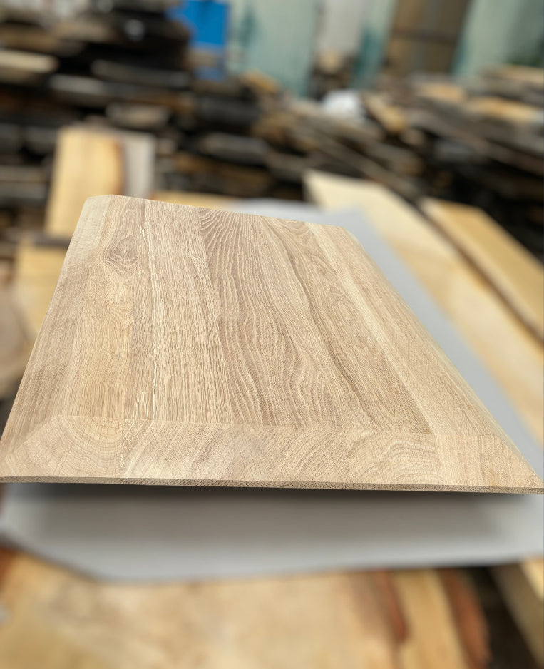 Handmade Oak Worktop - Inverted Swiss Edge