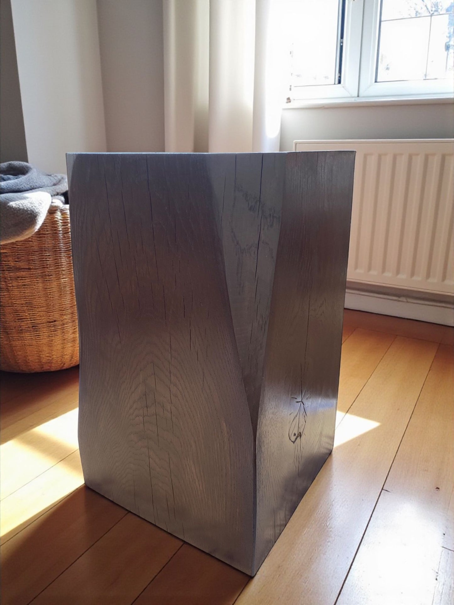 Handmade Wooden Oak Block Decor - Large