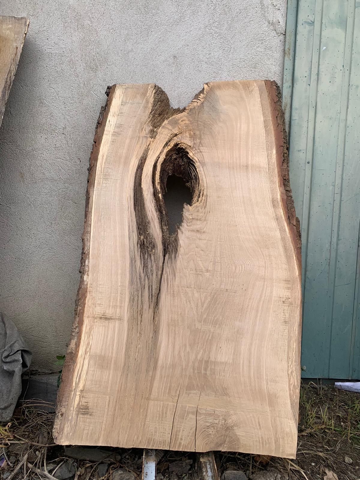 Monolit dębowy 120x60x4,5cm, idealny pod żywicę, przechowywany 5 lat, DIY