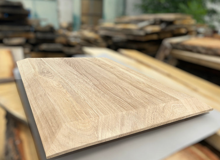 Handmade Oak Worktop - Inverted Swiss Edge