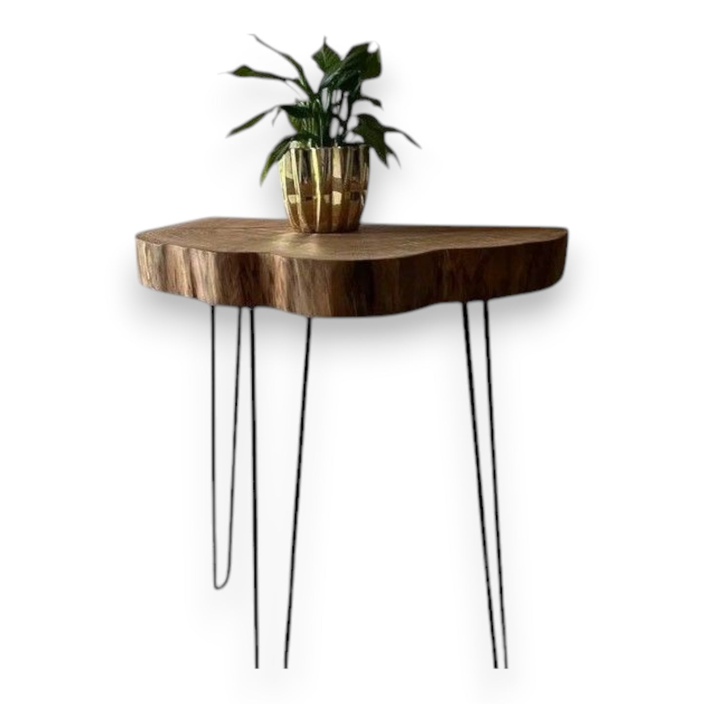 Handmade Oak Side Table - Half Slice
