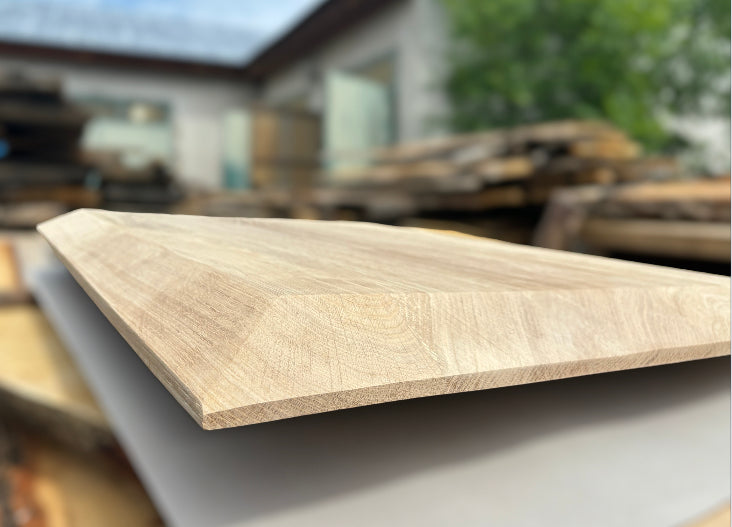 Handmade Oak Worktop - Inverted Swiss Edge