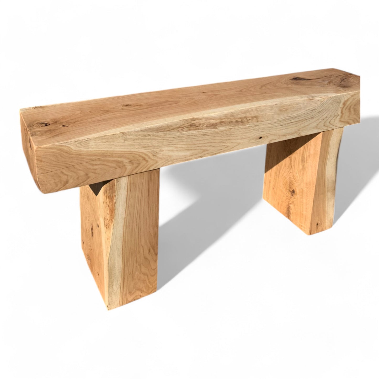 Handmade oak bench