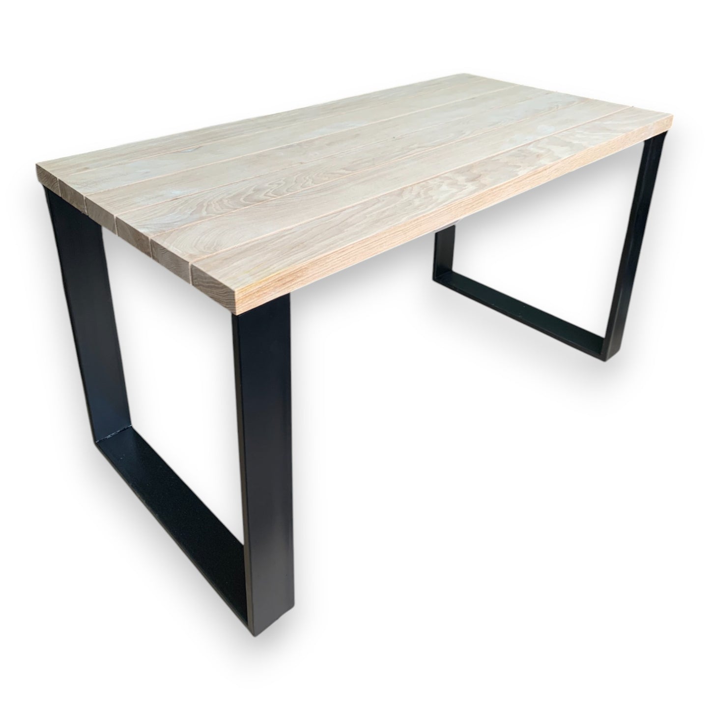 Handmade Desk - Tabletop Made of Solid Oak Planks
