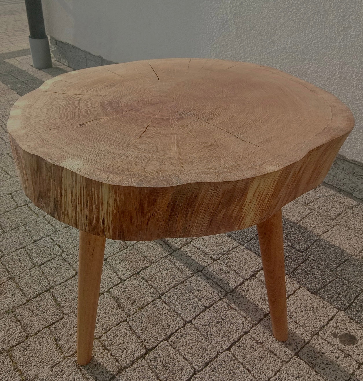 Handmade Oak Coffee Table - Natural Shape
