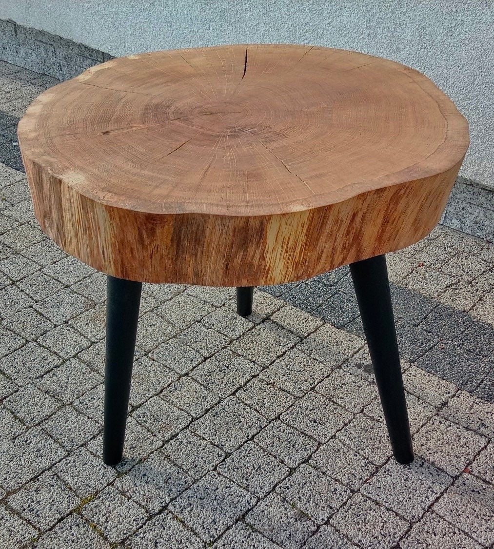 Handmade Oak Coffee Table - Natural Shape