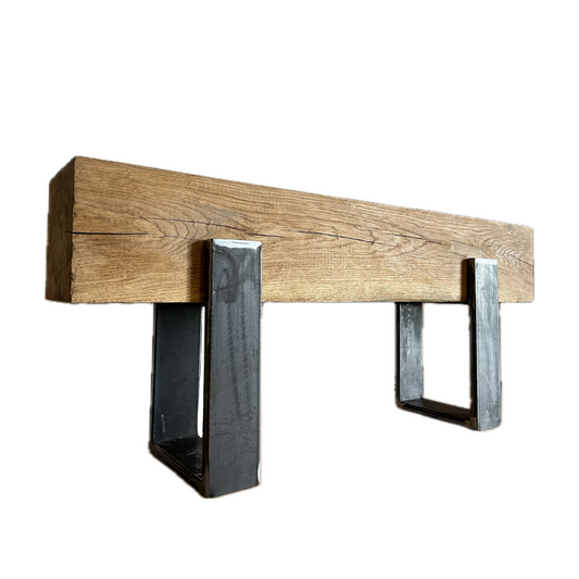 Handmade Oak TV Console - Single Beam