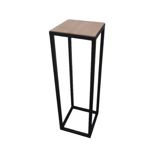 Handmade Plant Stand - Oak and Metal