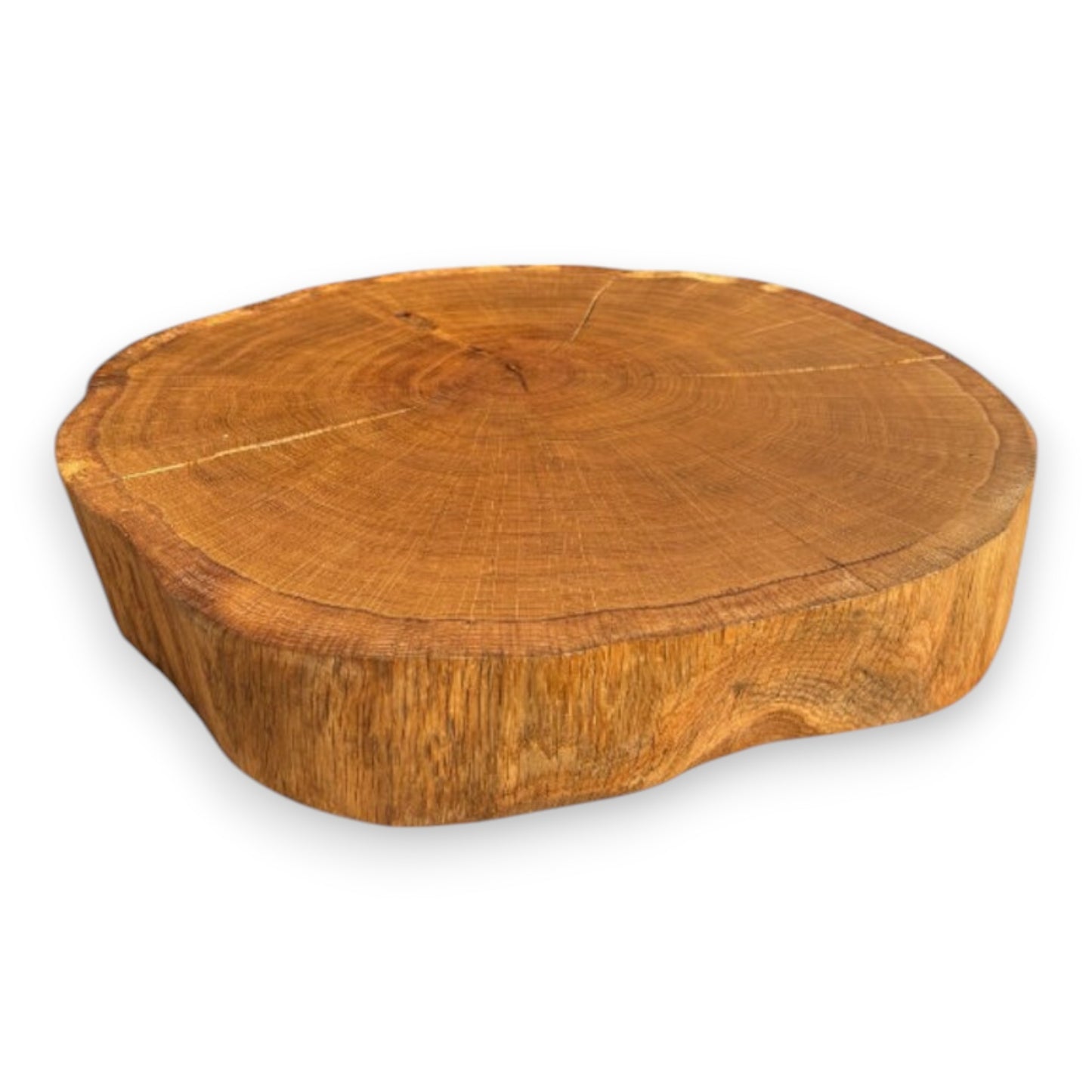 Handmade Solid Oak Slice - Sanded & Oiled