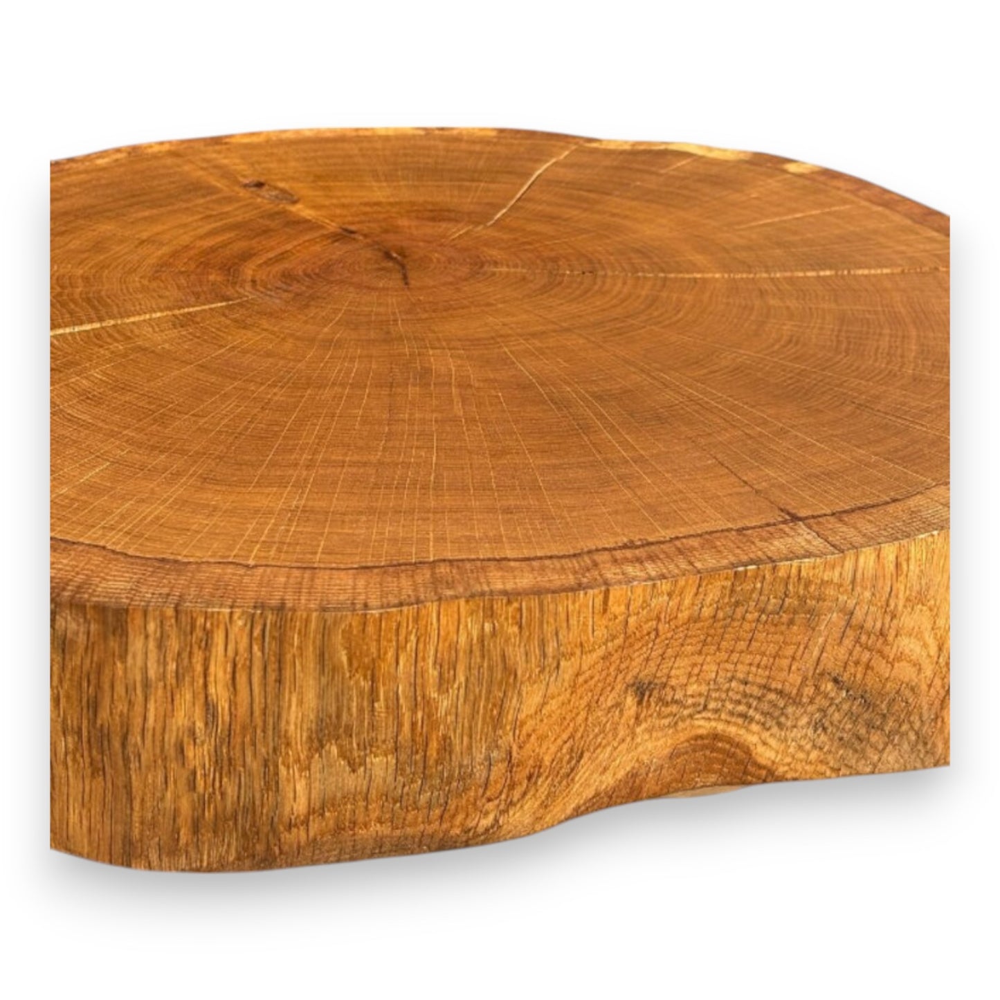 Handmade Solid Oak Slice - Sanded & Oiled