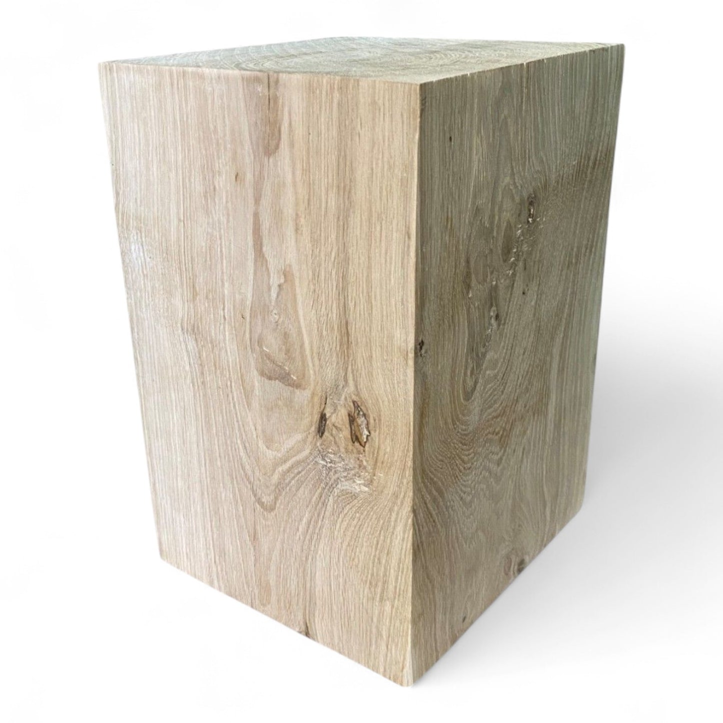 Handmade Wooden Oak Block Decor - Medium