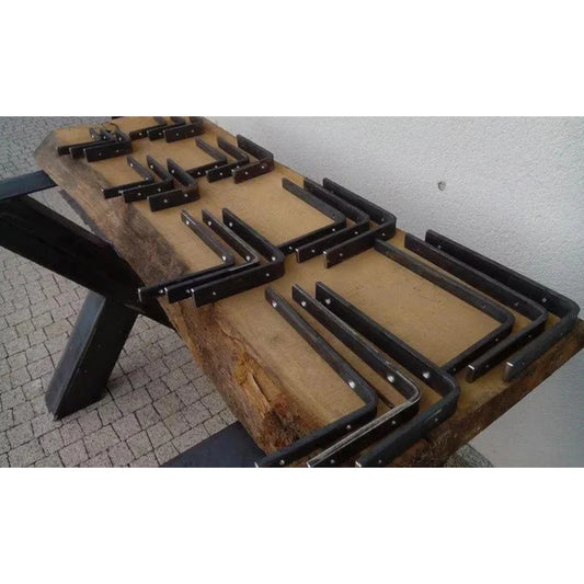Handmade Steel Shelf Bracket - Shape L