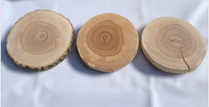 Handgefertigte Wanddekoration aus Esche - runde Form