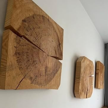 Handmade Oak Decoration - Square Shape