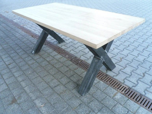 Handmade Table - X Shaped Legs