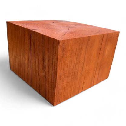 Handmade Wooden Oak Block Decor - Small