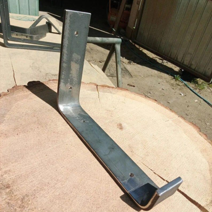 Handmade Steel Shelf Bracket - Shape LL