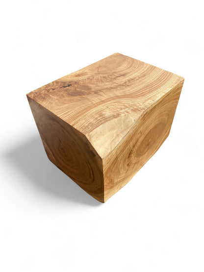 Handmade Wooden Oak Block Decor - Large