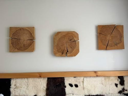 Handmade Oak Decoration - Square Shape