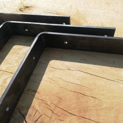 Handmade Steel Shelf Bracket - Shape 2xL