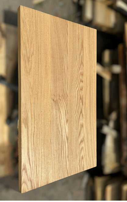 Massivholzplatte Eiche gerade Kante 80x43x4cm geölt