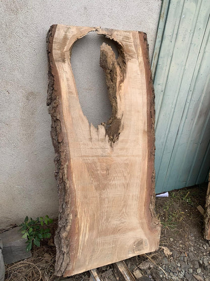 Eichenmonolith 120x40-45x5cm, ideal für Harz, 5 Jahre lagerfähig, DIY