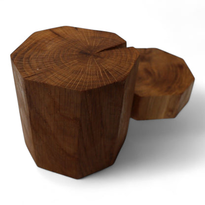 Handmade Hexagonal Oak Decor - Oiled