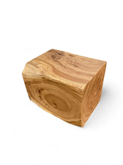 Handmade Wooden Oak Block Decor - Large