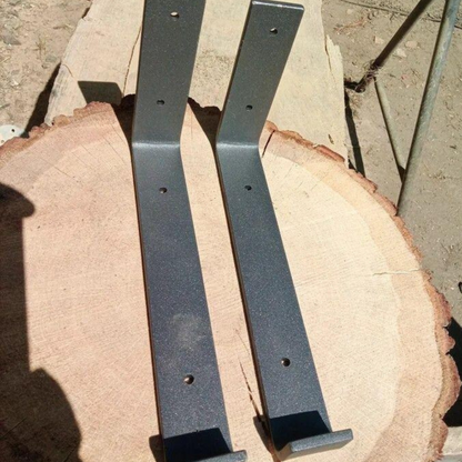 Handmade Steel Shelf Bracket - Shape LL