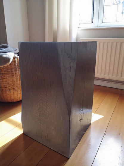 Handmade Wooden Oak Block Decor - Small