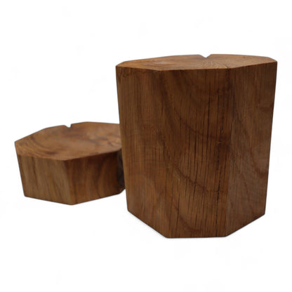 Handmade Hexagonal Oak Decor - Oiled