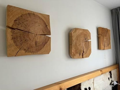 Handmade Oak Decoration - Square Shape