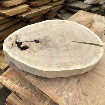 Dysk z litego dębu 52x45x7cm, idealny do żywicy, majsterkowania