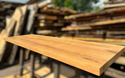 Massivholzplatte Eiche gerade Kante 150x47x4cm geölt