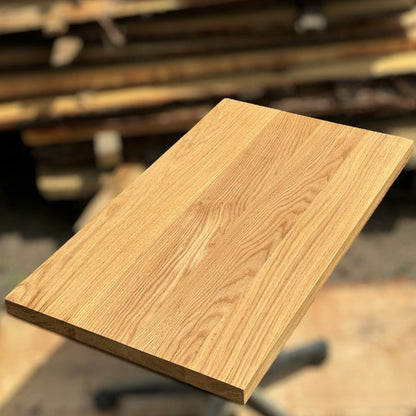 Massivholzplatte Eiche gerade Kante 80x43x4cm geölt