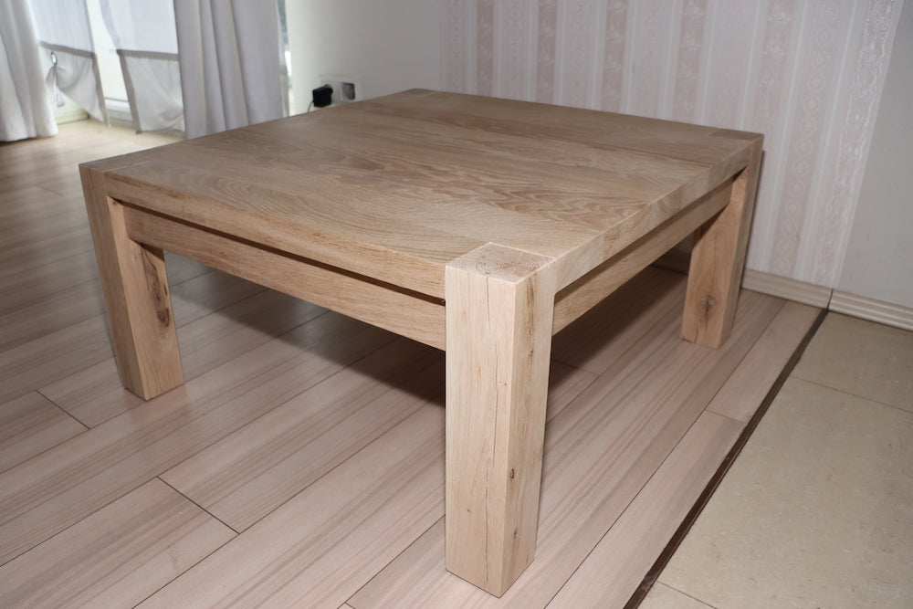 Handmade Oak Coffee Table - Classic Shape