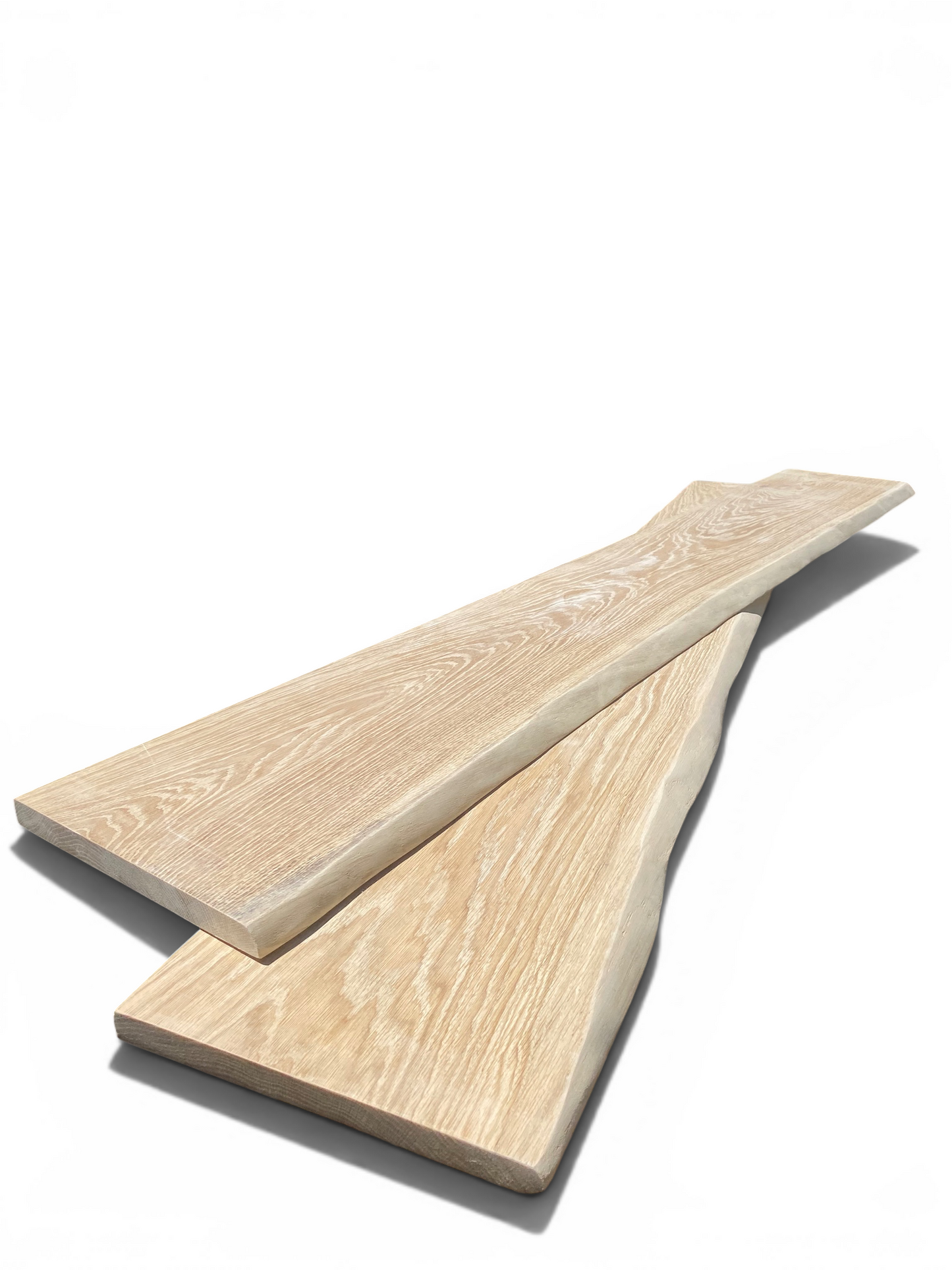 Handmade Soild Oak Shelf Natural Edge Thickness 2.5cm