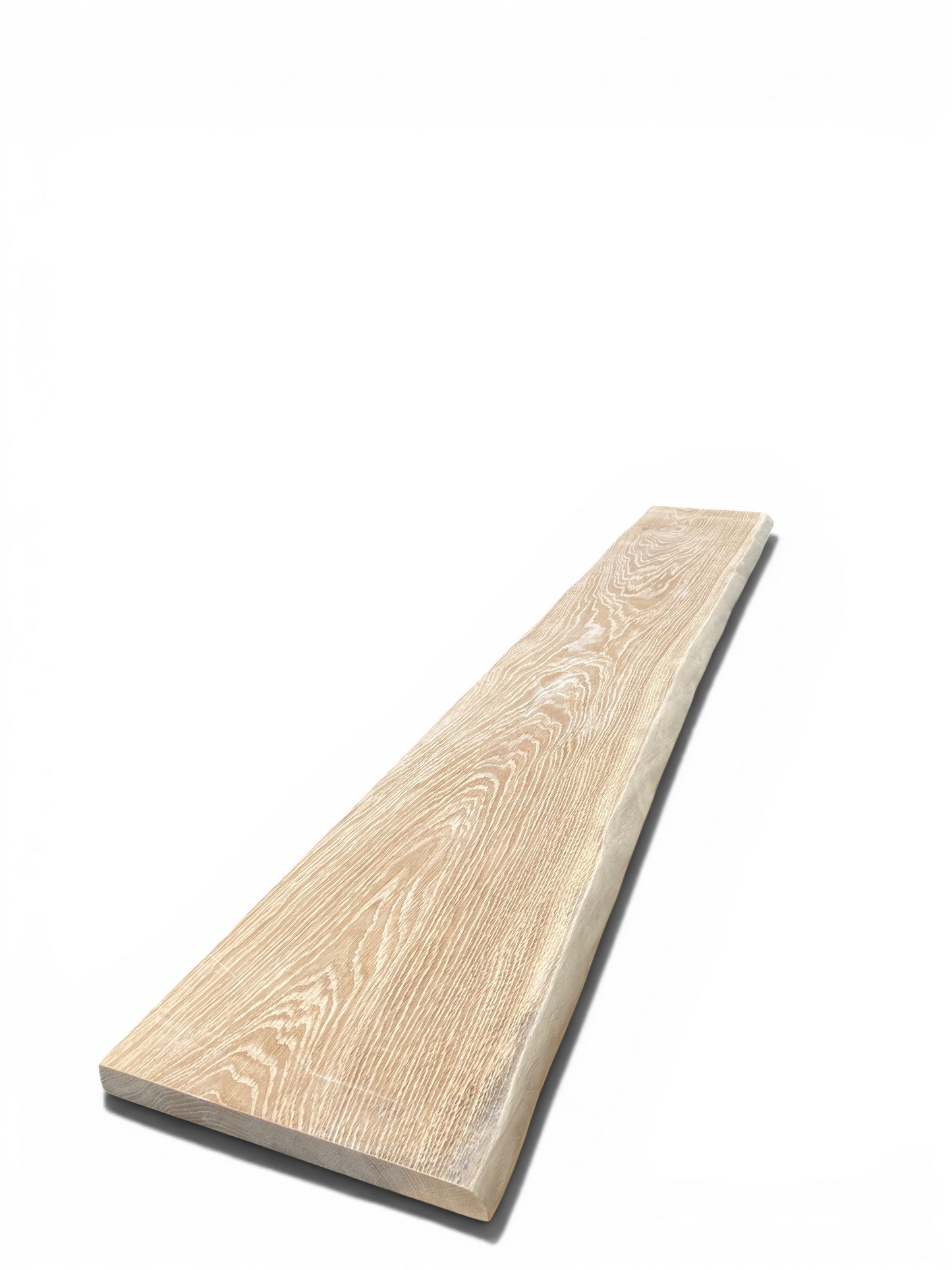 Handmade Soild Oak Shelf Natural Edge Thickness 2.5cm