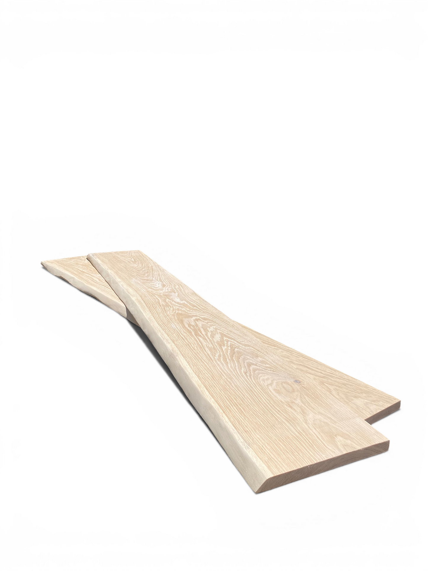 Handmade Soild Oak Shelf Natural Edge Thickness 2.5cm