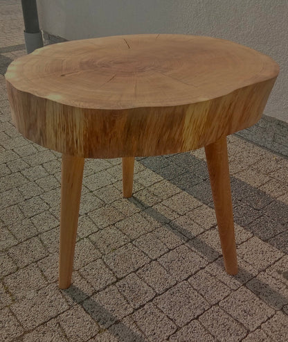 Handmade Oak Coffee Table - Natural Shape